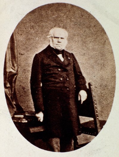 Francois Joseph (Francois-Joseph) Fetis (1794-1871) muotokuva belgialainen musiikkitieteilijä, säveltäjä, kriitikko ja opettaja Valokuva. 1800-luvulla. Bologna, civico museo musico tekijältä Unknown photographer