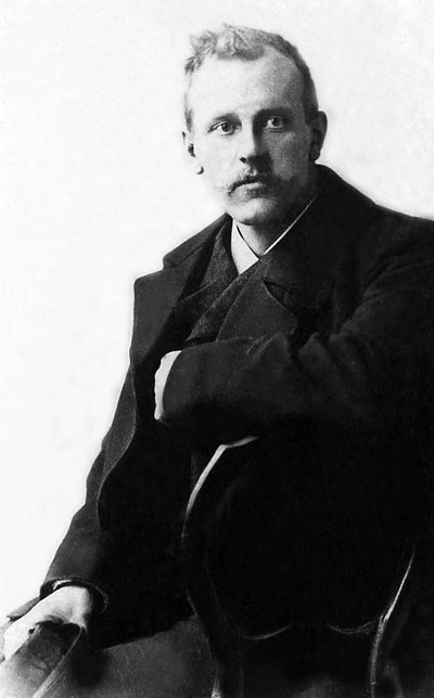 Portrait of Fridtjof Nansen (1861-1930), norjalainen tutkimusmatkailija ja eläintieteilijä. tekijältä Unknown photographer