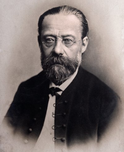 Friedrich Smetanan muotokuva (kaiverrus kuvan jälkeen) tekijältä Unknown photographer
