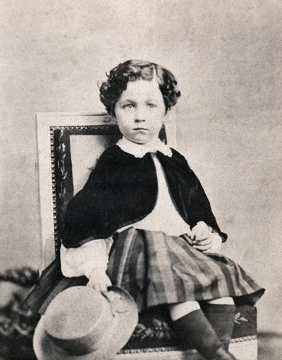 Keisarillisen prinssin Eugene Louis Napoleon Bonaparten (1856-1879), Napoleon III:n pojan muotokuva. Nimetön valokuva otettu Fontainebleaussa kesäkuussa 1860 tekijältä Unknown photographer