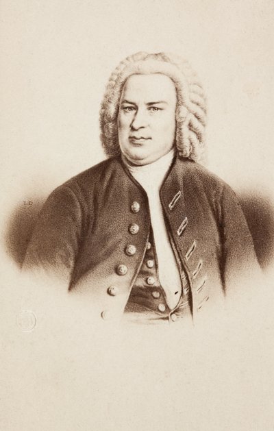 Johann Sebastian Bachin muotokuva, aikaisemmasta kuvasta tekijältä Unknown photographer
