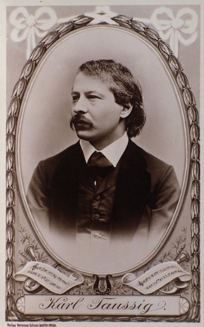 Karl Taussigin muotokuva (kaiverrus kuvan jälkeen) tekijältä Unknown photographer