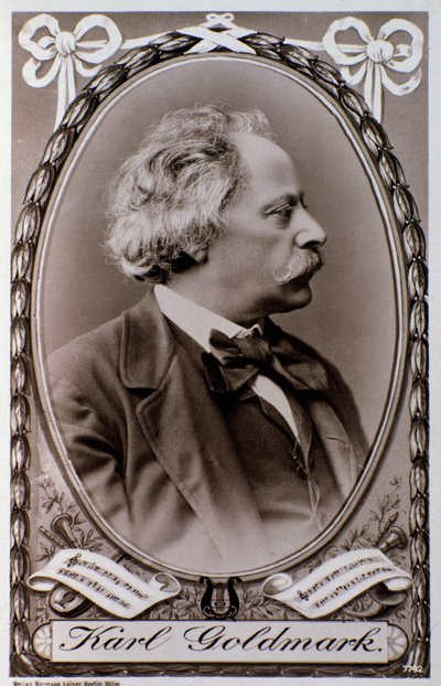 Karoly Goldmarkin (tai Karlin) (1830-1915) muotokuva unkarilaisesta säveltäjästä Valokuva. 1800-luvulla. Bologna, civico Museo Museo tekijältä Unknown photographer
