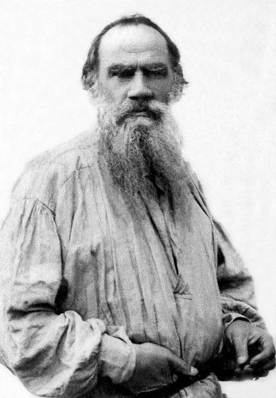Leo Tolstoin (1828-1910), venäläisen kirjailijan muotokuva. tekijältä Unknown photographer