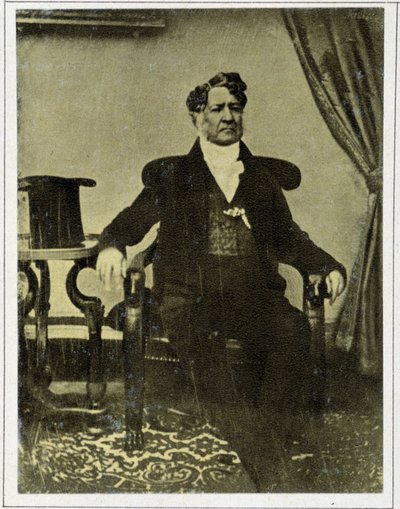 Ludvig Philippe I:n (1773 - 1850) muotokuva vuonna 1845. tekijältä Unknown photographer