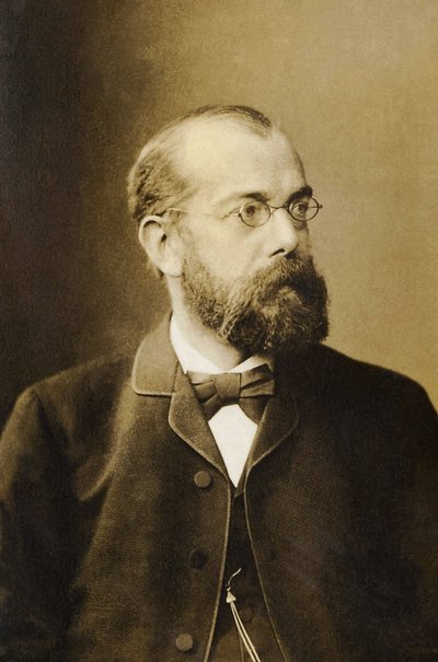 Muotokuva Robert Kochista (1843-1910), saksalaisesta lääkäristä, Nobel-palkinnon saajasta. tekijältä Unknown photographer
