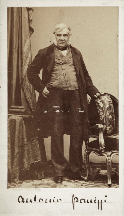 Muotokuva senaattori Antonio Panizzi (1797-1879), British Museumin kirjaston johtaja. tekijältä Unknown photographer