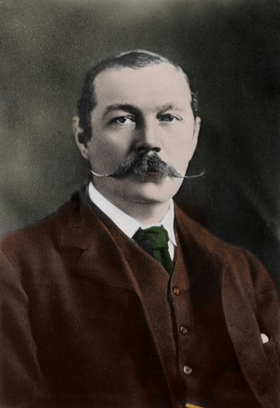 Muotokuva Sir Arthur Conan Doylesta (1859-1930), englantilaisesta kirjailijasta, "Sherlock Holmesin" hahmon luojasta. tekijältä Unknown photographer