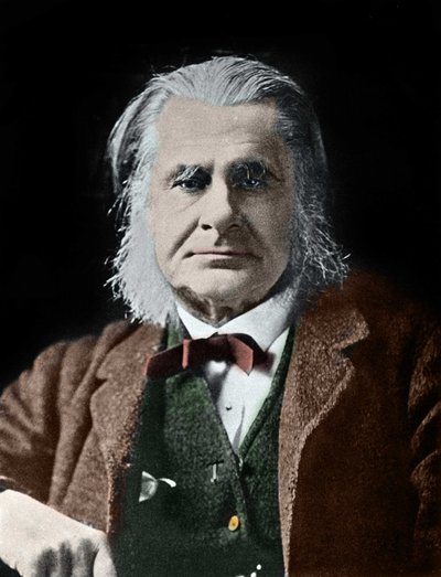 Thomas Henry Huxleyn muotokuva. brittiläinen biologi (1825-1895). tekijältä Unknown photographer