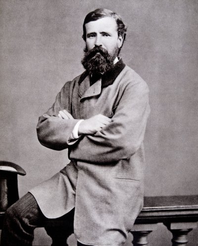 Muotokuva brittiläisestä tutkimusmatkailijasta Verney Lovett Cameronista (1844-1894). tekijältä Unknown photographer