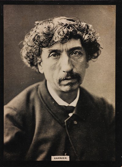 Ranskalaisen arkkitehdin Jean-Louis-Charles Garnierin (1825-1898) muotokuva. tekijältä Unknown photographer