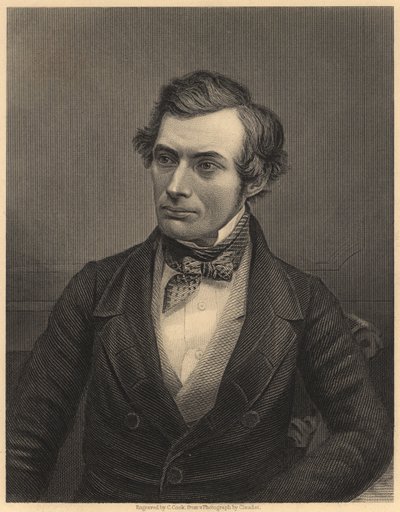Thomas Graham (1805-1869) skotlantilainen kemisti, joka loi fysikaalisen kemian perustan, noin 1860 (kaiverrus). tekijältä Unknown photographer