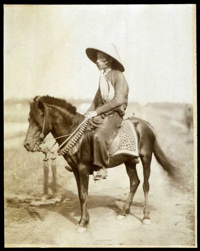Vietnamilainen ratsastaja, 1800-luvun loppu. tekijältä Unknown photographer