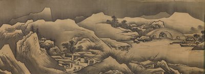 Maisema, 1600-luku. tekijältä Unkoku Toban