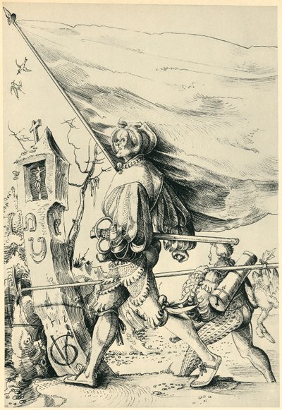 palkkasoturit, 1516, 1943. tekijältä Urs Graf