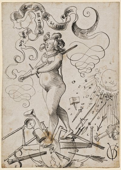 Rakkauden piinat, c. 1516. tekijältä Urs Graf