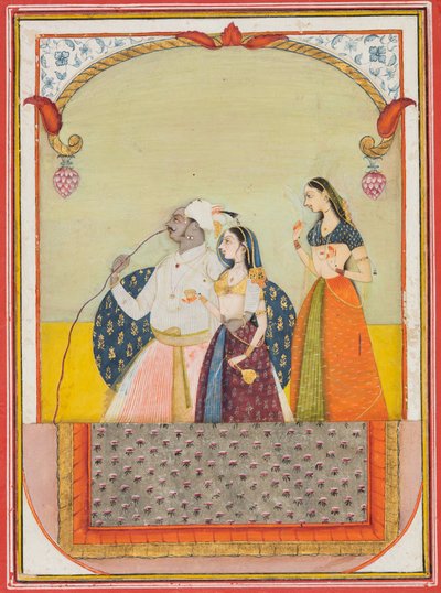 Maharaja Shri Anand Singhji ja hänen konserttinsa, 1729. tekijältä Ustad Murad
