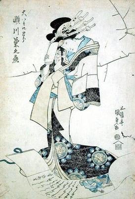 Naisen muotokuva (puukiviprintti) tekijältä Utagawa Kunisada