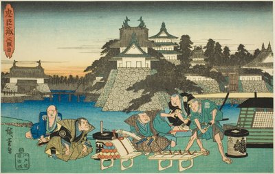 Act 3 (Sandanme), sarjasta "Uskollisten pidättäjien kosto (Chushingura)" tekijältä Utagawa Hiroshige