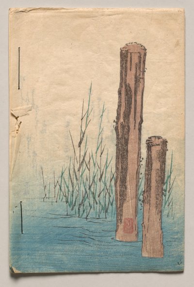 Teoksen ”Verses for Winter and Spring” takakansi tekijältä Utagawa Hiroshige
