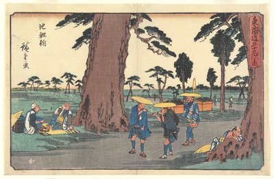 Chiryū tekijältä Utagawa Hiroshige