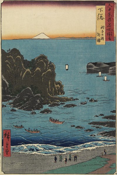 Cho_shin ranta avomerellä, Shimo_san maakunta, elokuu 1853 tekijältä Utagawa Hiroshige