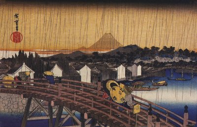Hiroshige, Silta sateessa tekijältä Utagawa Hiroshige