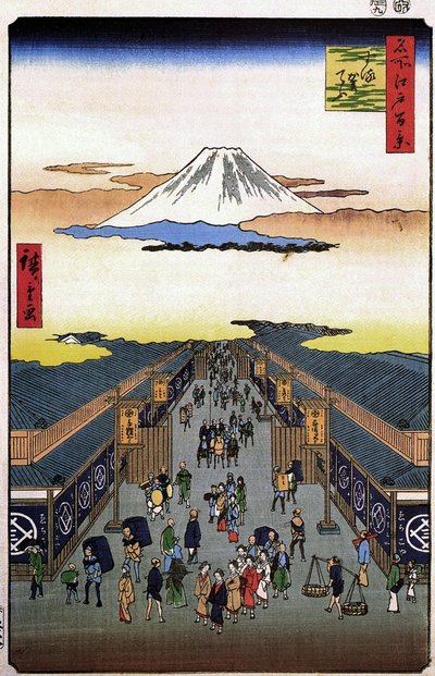 Hiroshige, Sugura streetFXD tekijältä Utagawa Hiroshige
