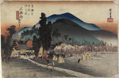 Ishiyakushi-temppeli, Ishiyakushi, noin 1833. tekijältä Utagawa Hiroshige