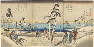 Se on kuuluisa paikka - Lumi kyljessä - Mr. tekijältä Utagawa Hiroshige