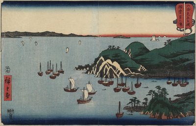 Muronotsu Hariman maakunnassa heinäkuussa 1858 tekijältä Utagawa Hiroshige