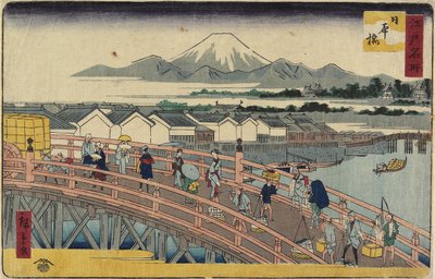 Nihonbashi B Ridge, 1830-1858 tekijältä Utagawa Hiroshige