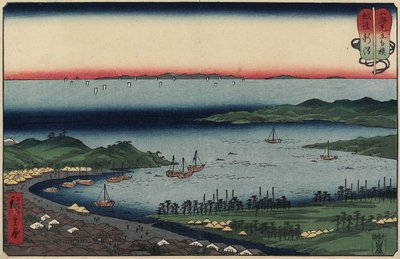 Niigata Echigon maakunnassa, elokuussa 1858 tekijältä Utagawa Hiroshige