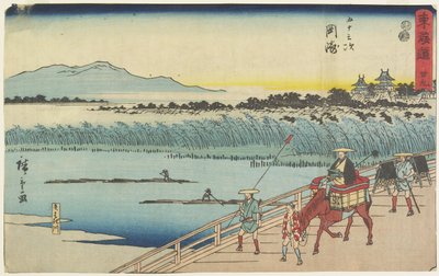 /. 39 Okazaki, 1847-1852 tekijältä Utagawa Hiroshige