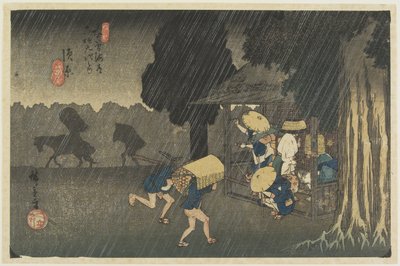 No.40 Suhara, 1830-1844 tekijältä Utagawa Hiroshige
