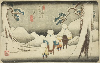 /. 47: Hei, sarjasta "Shi xty-nine S ta on s of the kisokaido" tekijältä Utagawa Hiroshige