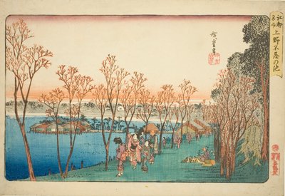 Shinobazu Pond Uenossa (Shinobazu Pond), Teseriesistä tekijältä Utagawa Hiroshige