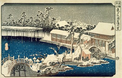 Huonekalut ja erilaiset esineet 1100- ja 1300-luvuilta tekijältä Utagawa Hiroshige