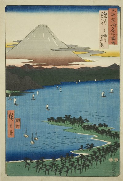 Suruga Project: T-mänty G väri Miholla (Suruga, Miho no Matsubara), TV-sarjasta "P Lawinses" tekijältä Utagawa Hiroshige