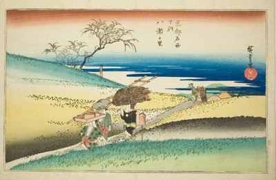 El poble de Yase (Yase no sato) de la sèrie "Llocs famosos de Kyoto (Kyoto meisho no uchi)" finlandès tekijältä Utagawa Hiroshige