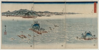 Awan pyörteet, 1857. tekijältä Utagawa Hiroshige