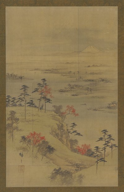 Syksyinen maisema, 1800-luvun puoliväli. tekijältä Utagawa Hiroshige II