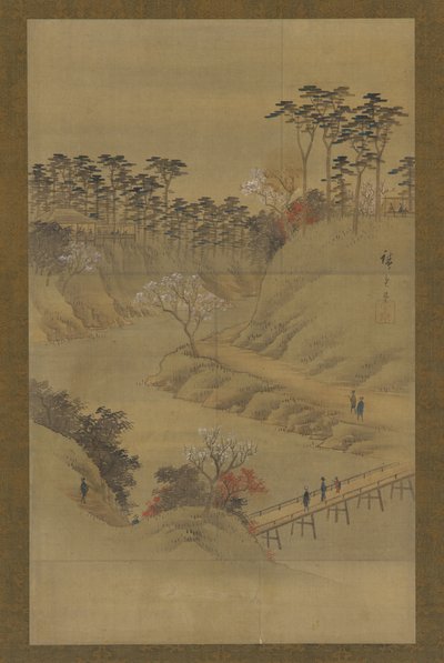 Kesämaisema, 1800-luvun puoliväli. tekijältä Utagawa Hiroshige II