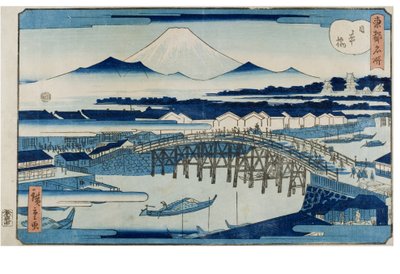 Nihonbashi sarjasta Famous Place of the Eastern Capital tekijältä Utagawa II Hiroshige