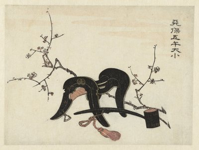 Satula ja kauha tekijältä Utagawa Kunisada (I) (attributed to)