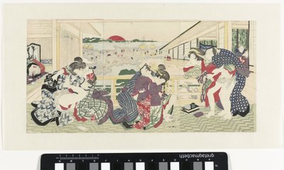 Rakkausparit kuistilla tekijältä Utagawa Kunisada (I)