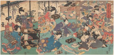 Kirjojen ja käsirullien esittely tekijältä Utagawa Kunisada (I)