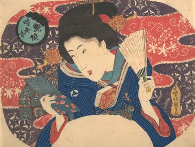 Contemporary Fashions -kilpailu: Sexy Beauty, 1800-luku, 1800-luku. tekijältä Utagawa Kunisada