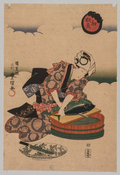 Bonitaa valmistellaan tekijältä Utagawa Kunisada