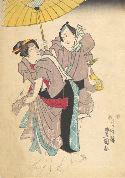 Printti, 1800-luku, 1800-luku. tekijältä Utagawa Kunisada